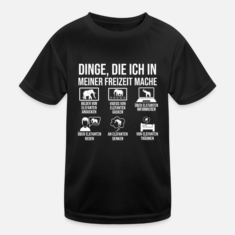 Elefant Elefanten Kinder Funktions-T-Shirt