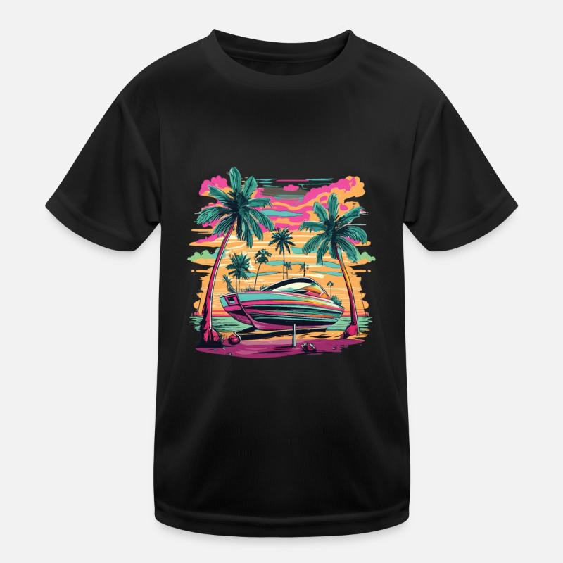 Motorboot Boot Sportboot Yacht Bootbesitzer Kinder Funktions-T-Shirt