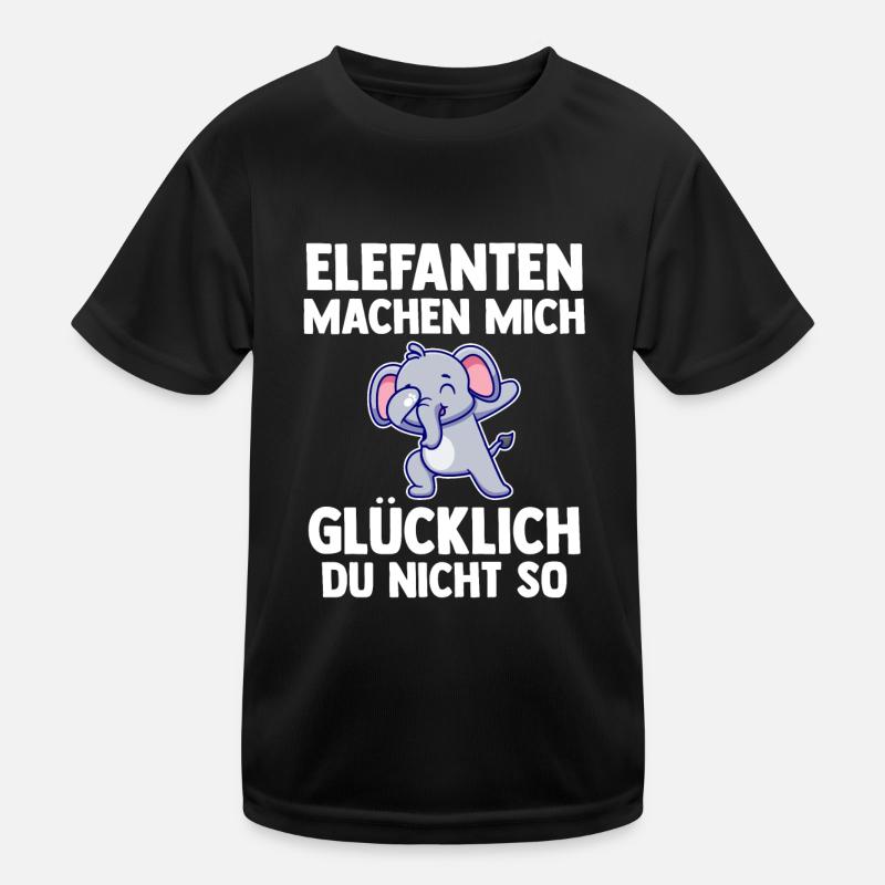 Elefant Elefanten Kinder Funktions-T-Shirt