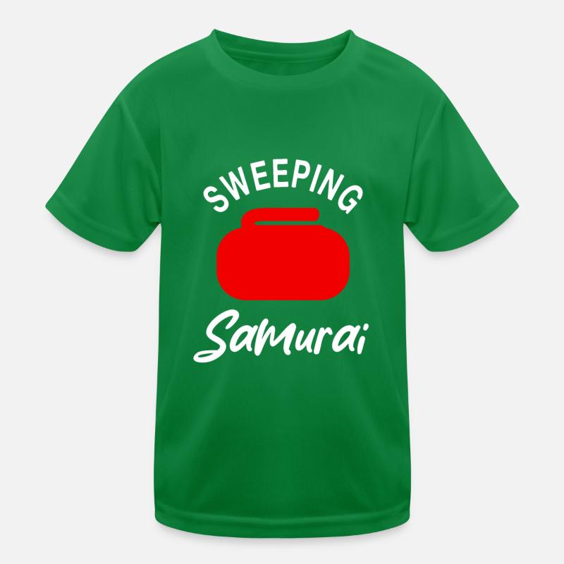 Wiping Samurai Kids Functional T-Shirt