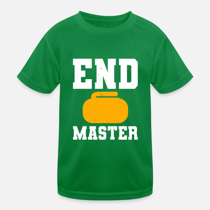 Endmaster - Curling Design Kinder Funktions-T-Shirt