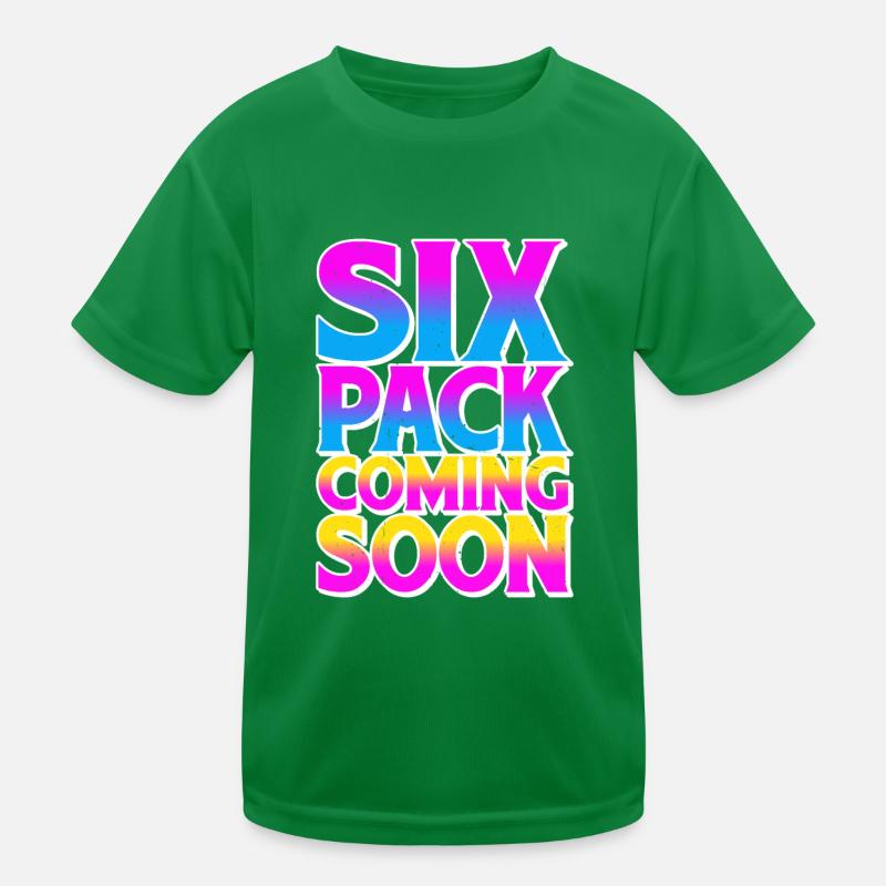 Six Pack Coming Soon 58 Kinder Funktions-T-Shirt