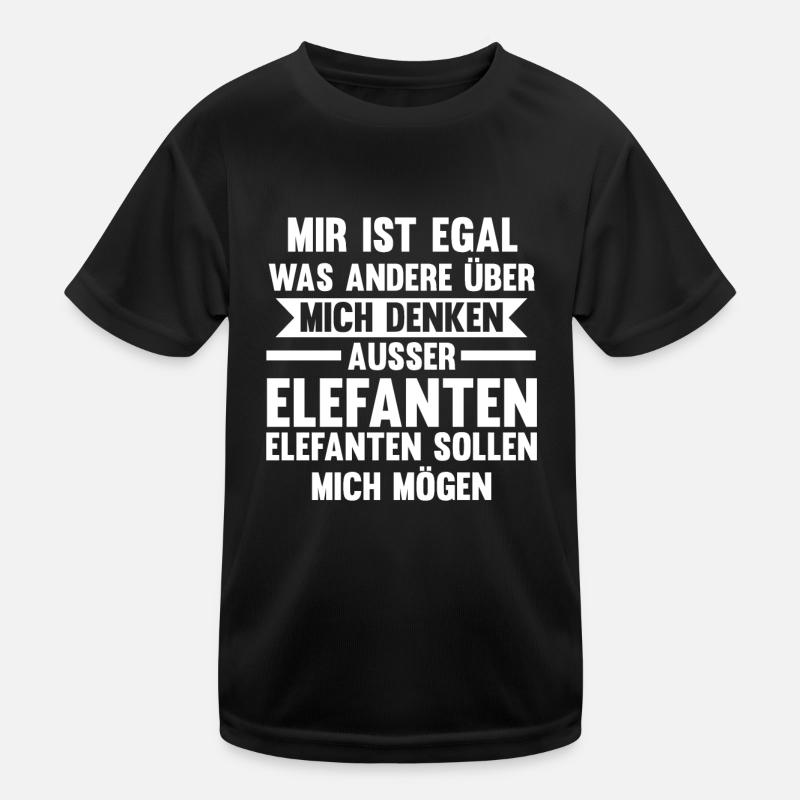 Elefant Elefanten Kinder Funktions-T-Shirt