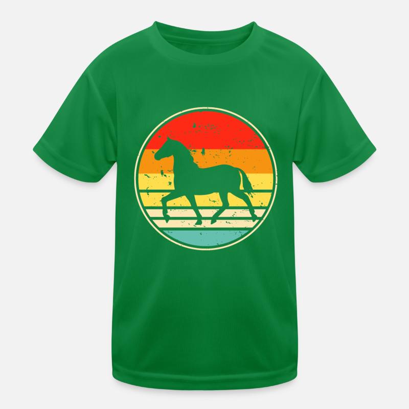 Pferd Kinder Funktions-T-Shirt