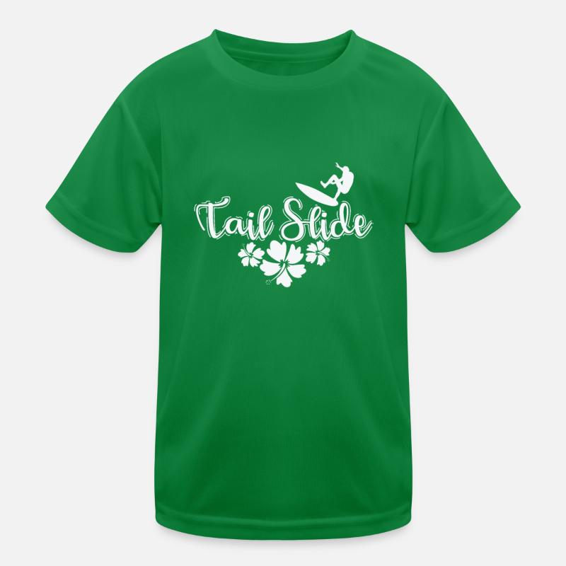 Tail Slide Surfing Kids Functional T-Shirt