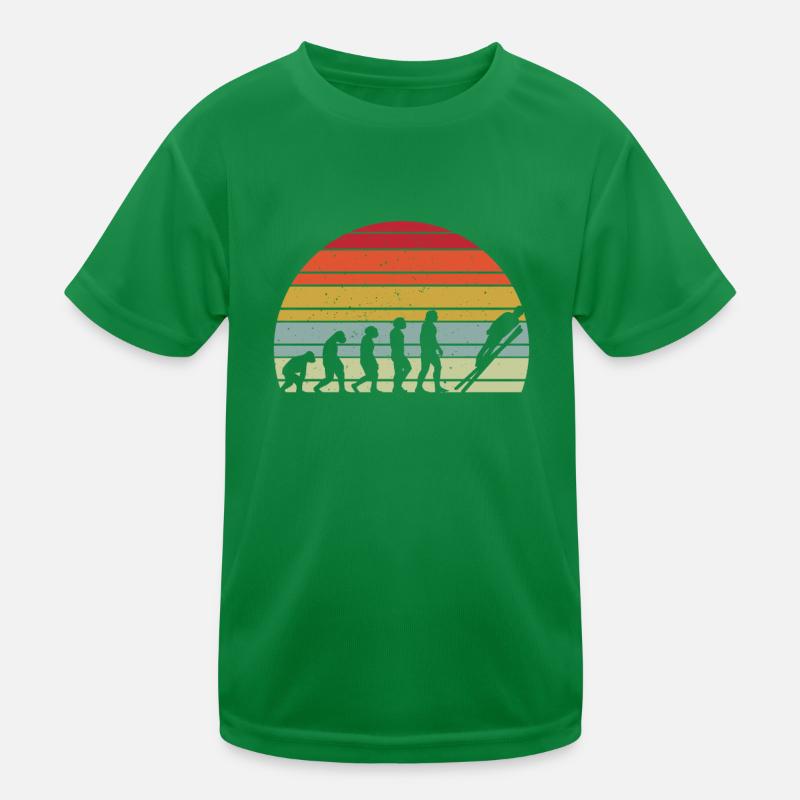 Ski Jumping Evolution Kids Functional T-Shirt