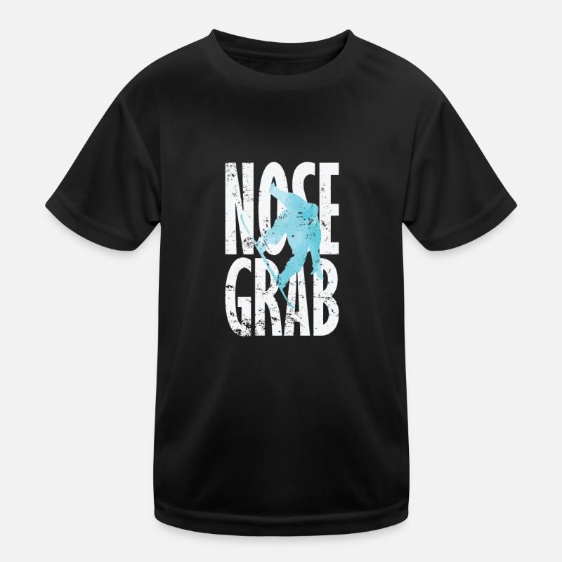 Nose Grab Snowboard Kinder Funktions-T-Shirt