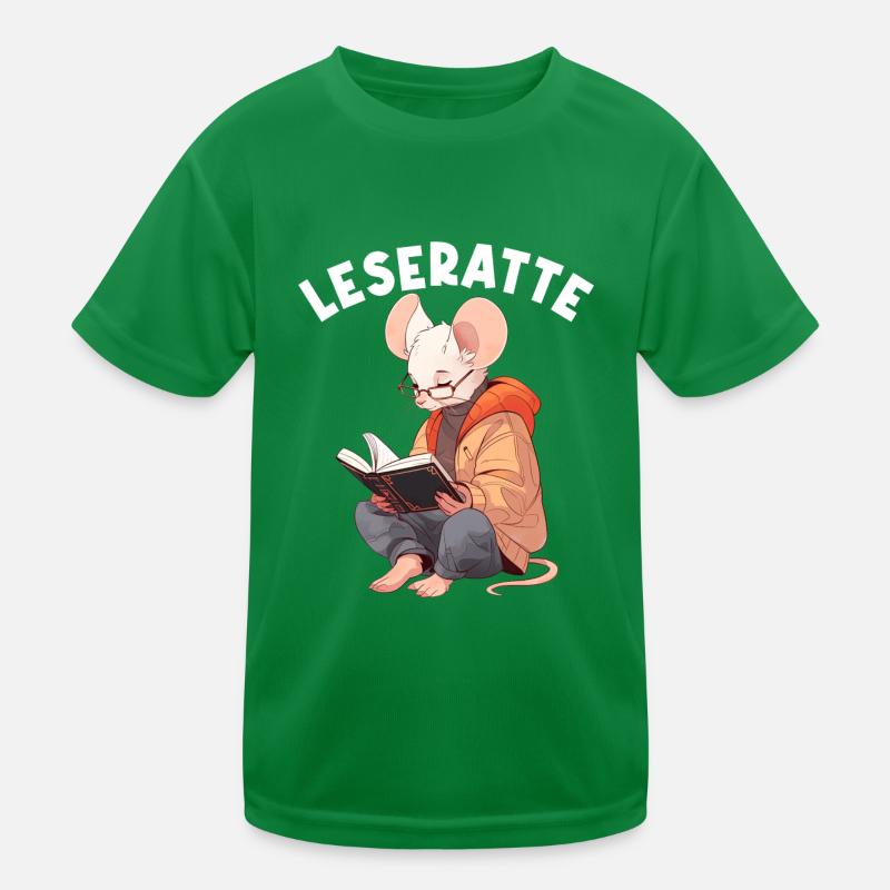 Leidenschaftlicher Leser Leserin Leseratte Kinder Funktions-T-Shirt