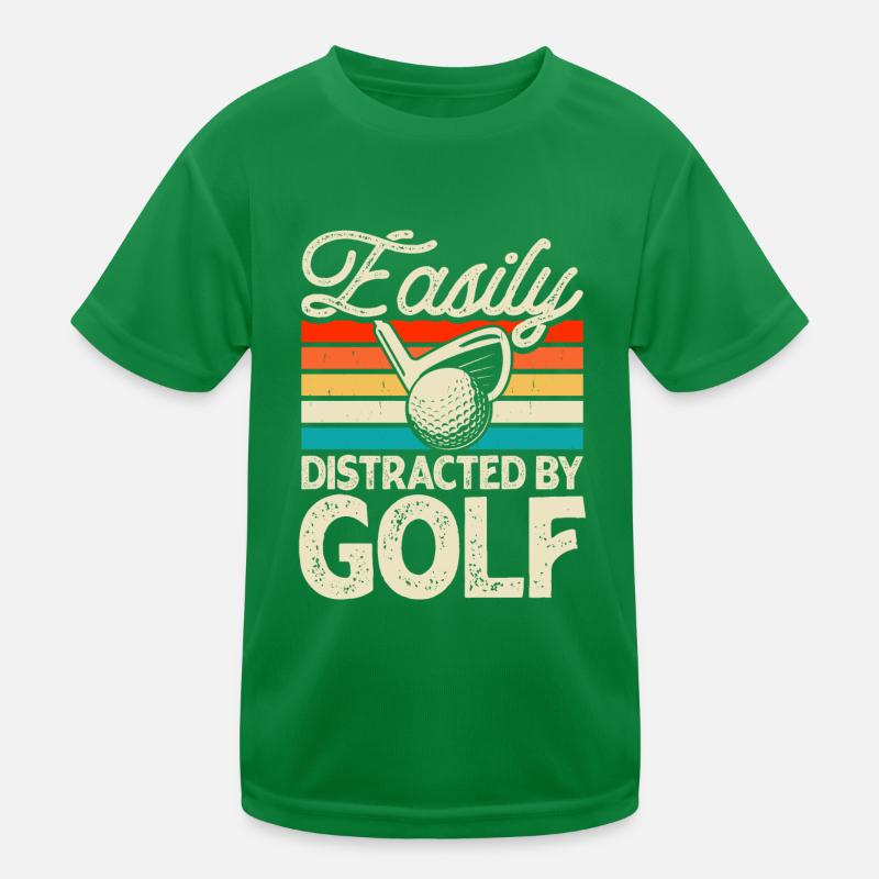 Golf Golfer Kinder Funktions-T-Shirt
