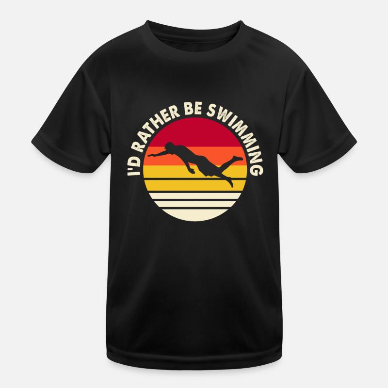 Swimming Float Kids Functional T-Shirt