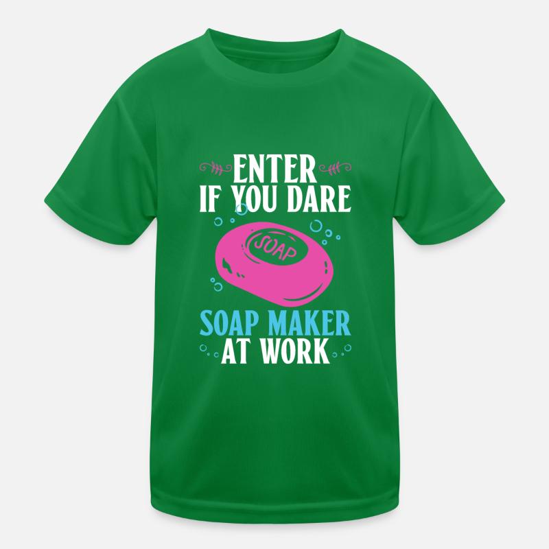 soap soap making soap maker soap boiler Kids Functional T-Shirt