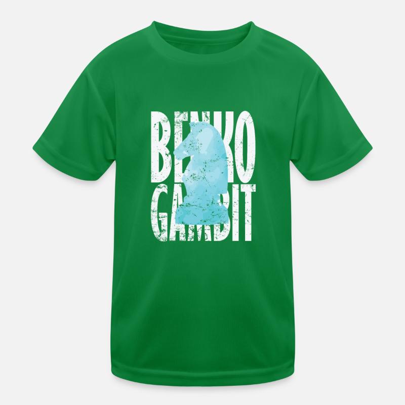 Benko Gambit Wolga Gambit Schach Kinder Funktions-T-Shirt