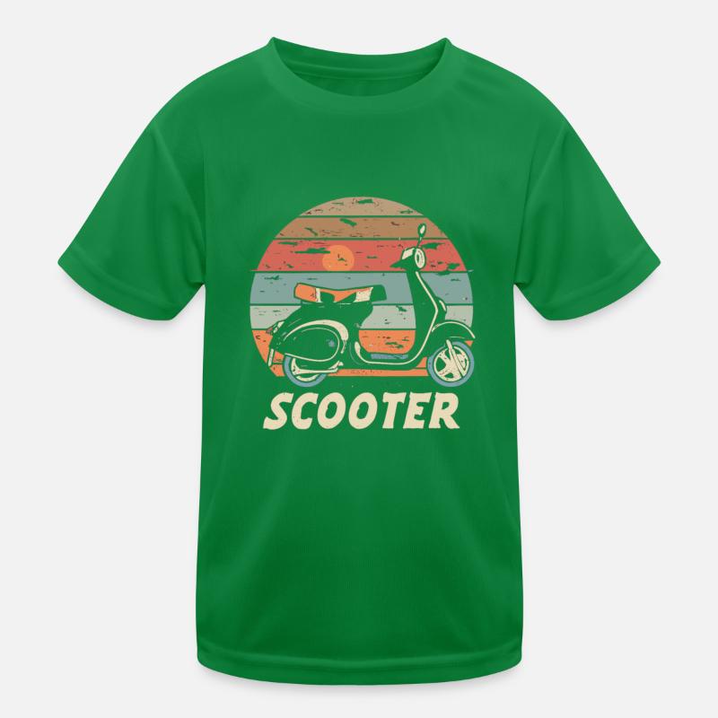Scooter Motorroller Mofa Moped Roller Kids Functional T-Shirt