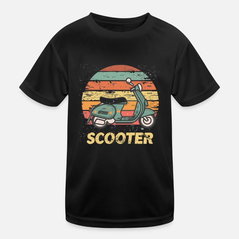 Scooter Motorroller Mofa Rouleau de cyclomoteur T-shirt sport Enfant