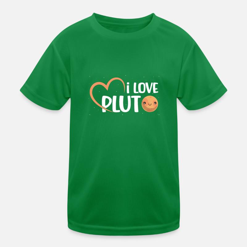 I Love Pluto Dwarf Planet Solar System Astronomer Kids Functional T-Shirt