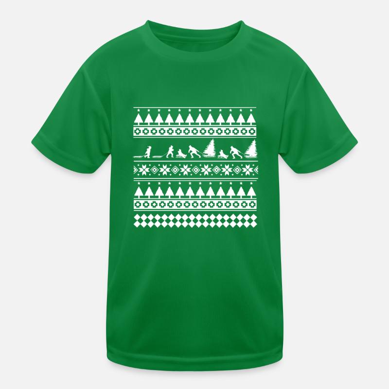 Conception de traîneau de Noël moche T-shirt sport Enfant