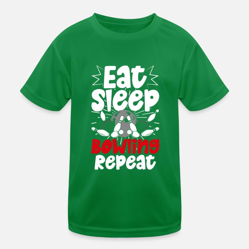 Bowling Kinder Funktions-T-Shirt