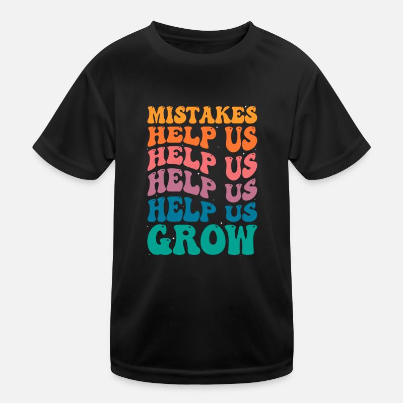 Groovy Growth Mindset - Fehler helfen uns zu wachsen Kinder Funktions-T-Shirt