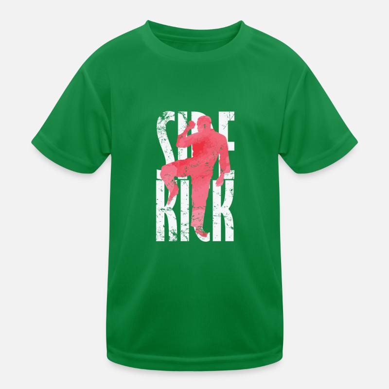 Side Kick Kickboxen Taekwondo Kinder Funktions-T-Shirt