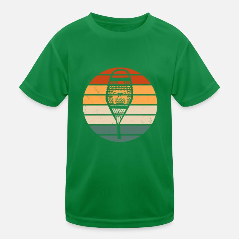 Retro Snowshoe Design Kids Functional T-Shirt