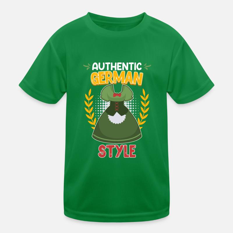 Dirndl Shirt Authentic German Style Trachten Kinder Funktions-T-Shirt