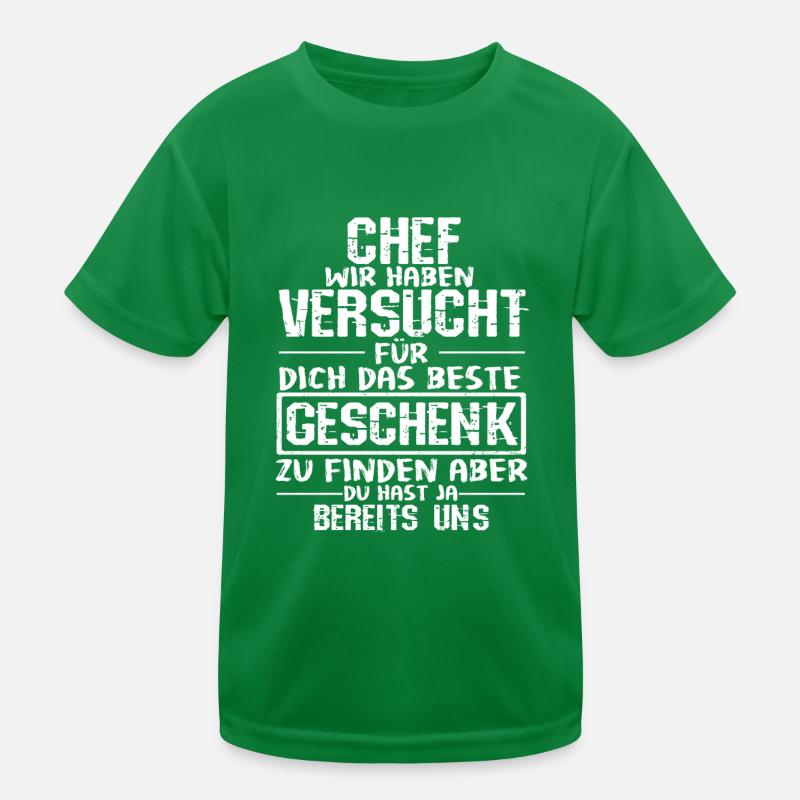 Bester Chef Der Welt Arbeitgeber Arbeit Geschenk B Kinder Funktions-T-Shirt