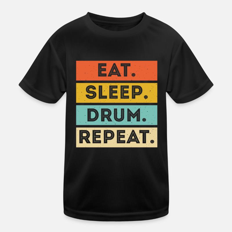 Schlagzeug Schlagzeuger Drummer Kinder Funktions-T-Shirt