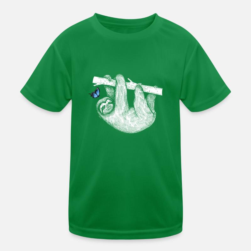 Paresseux avec papillon T-shirt sport Enfant