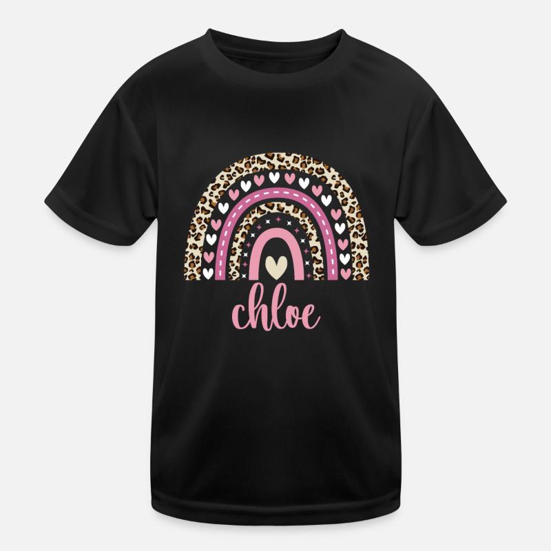 Chloe Regenbogen Name Geburtstag Chloe Kinder Funktions-T-Shirt