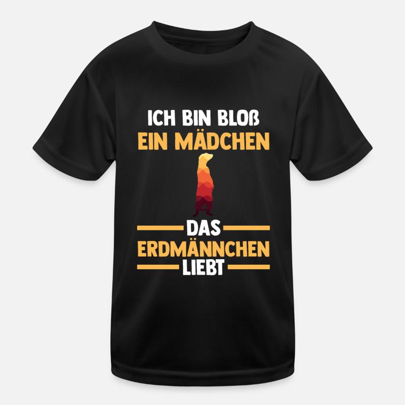 Erdmännchen Kinder Funktions-T-Shirt