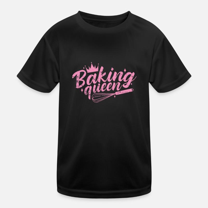 Baking Queen Pastry Cake Kids Functional T-Shirt