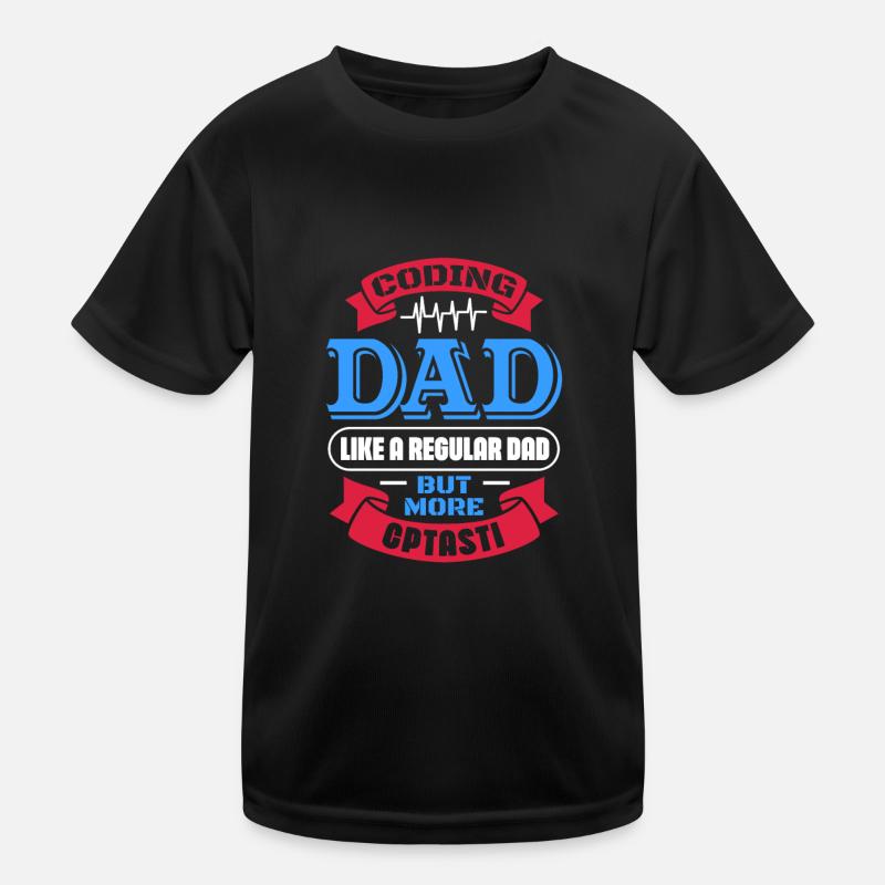 Drôle de papa régulier mais plus cool - Programmeur médical T-shirt sport Enfant
