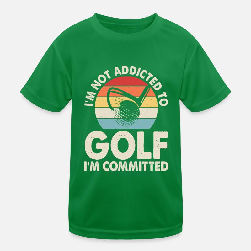 Golf Golfer Kids Functional T-Shirt