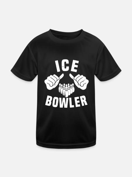 Ice Bowler - Kids Functional T-Shirt - black - Front