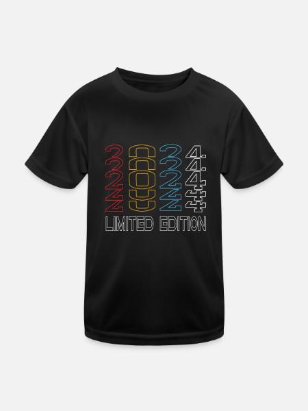 Limited Edition 2024 Geburtstag 2024 Vintage Retro - Kinder Funktions-T-Shirt - Schwarz - Vorne