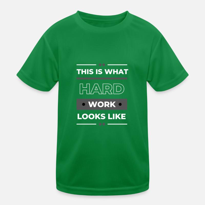 Blue Collar Worker - This is what hard work looks Kids Functional T-Shirt