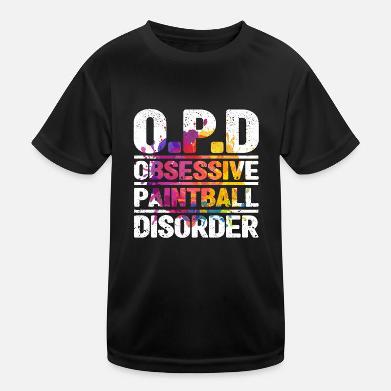Obsessive-compulsive paintball disorder paintballer team Kids Functional T-Shirt