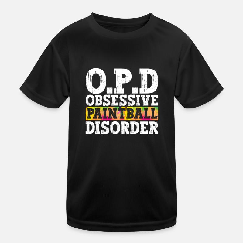 Obsessive-compulsive paintball disorder paintballer team Kids Functional T-Shirt