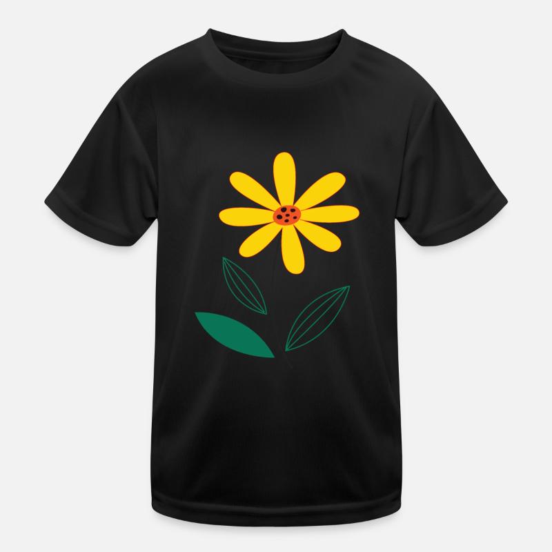 Yellow flower Kids Functional T-Shirt