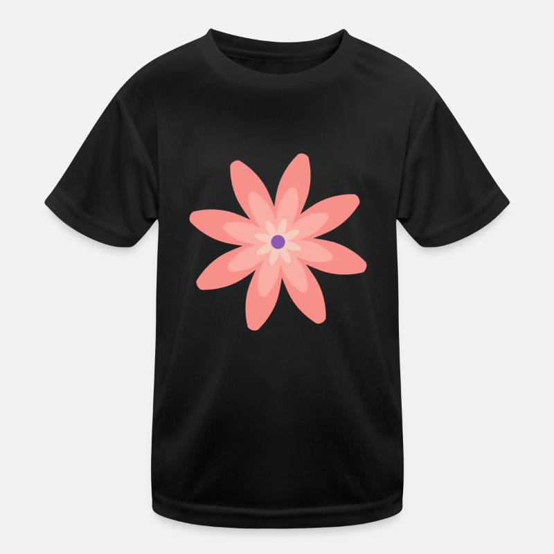 Fleur rose T-shirt sport Enfant
