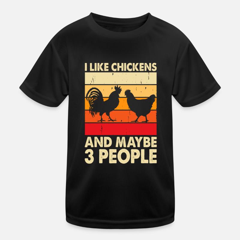 Chickens Chicken Kids Functional T-Shirt