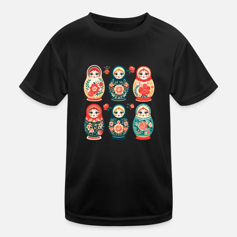Russian nesting doll Kids Functional T-Shirt