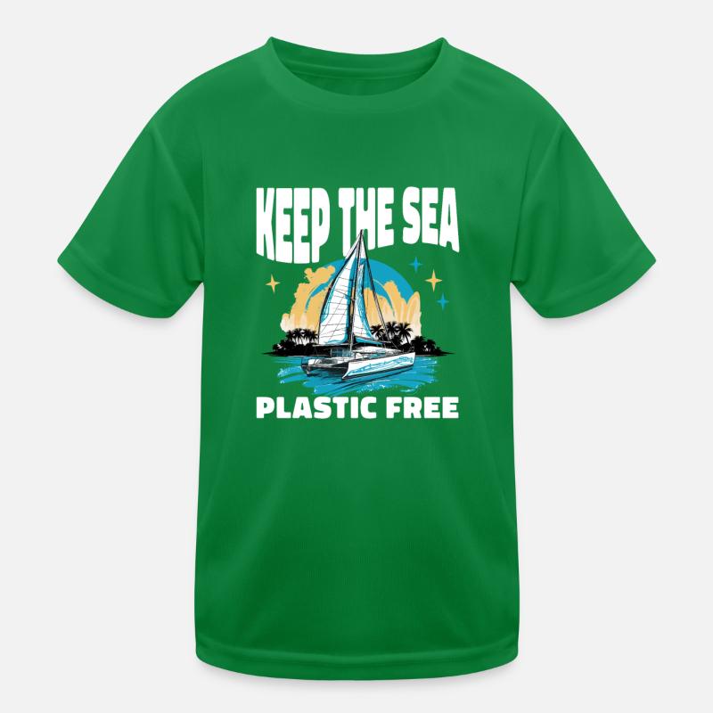 Catamaran boat sailboat sailing sailor Kids Functional T-Shirt