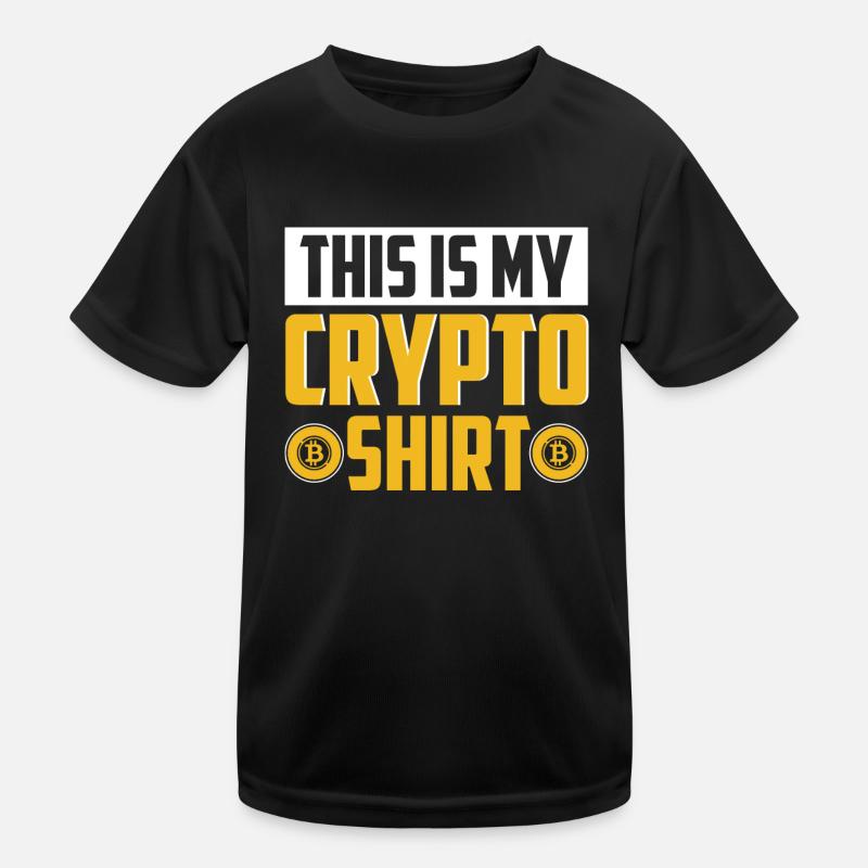 Krypto Kryptowährung Kinder Funktions-T-Shirt