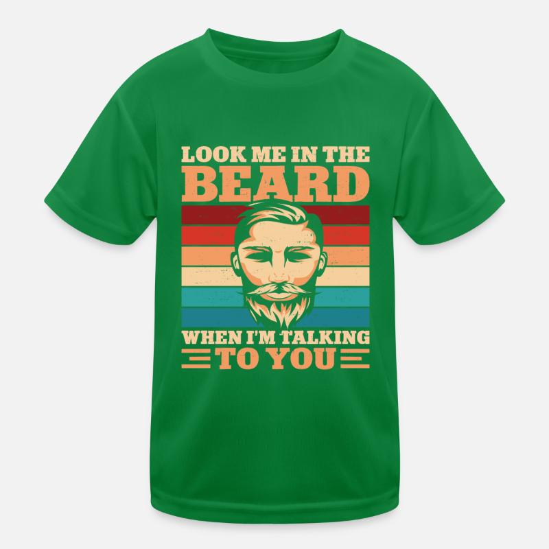 Amant barbe Homme barbu Regarde-moi T-shirt sport Enfant