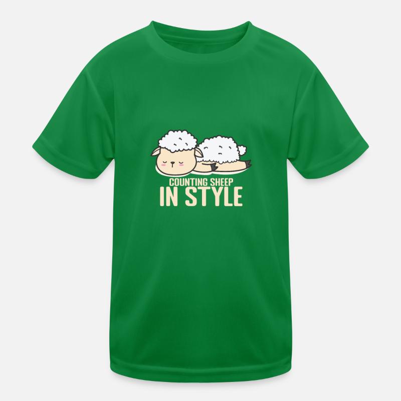 Counting Sheep in Style Schlafanzug Pyjama Kinder Funktions-T-Shirt
