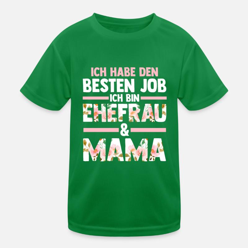 Ehefrau Mutter Mama Kinder Funktions-T-Shirt