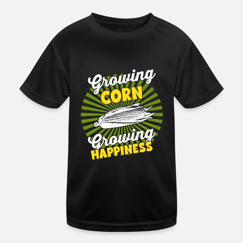 Wachsende Ernte - Landwirternte Mais Kinder Funktions-T-Shirt