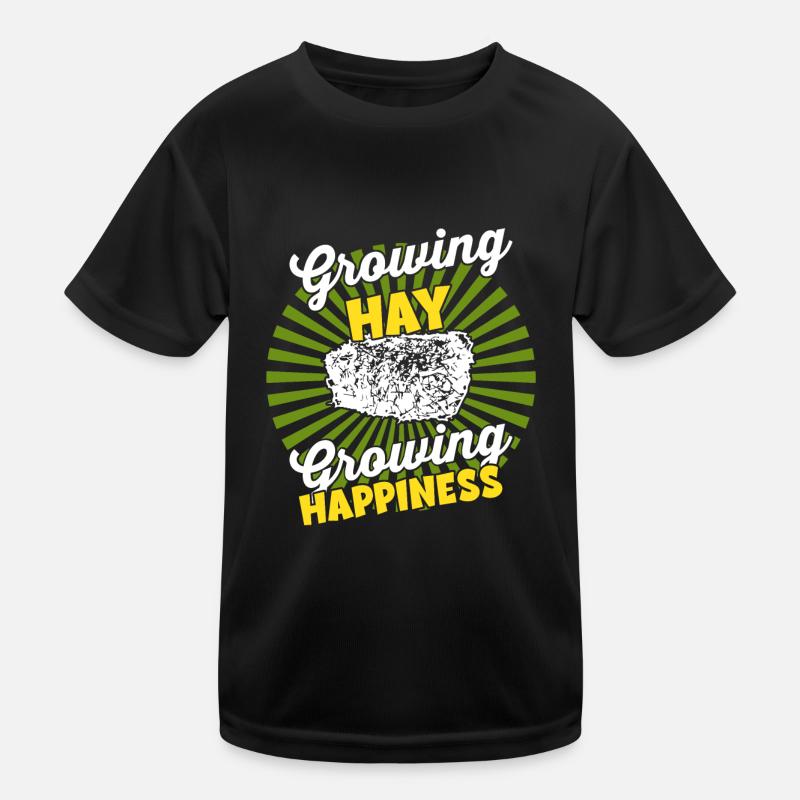 Wachsende Ernte - Farmer Harvest Heu Kinder Funktions-T-Shirt