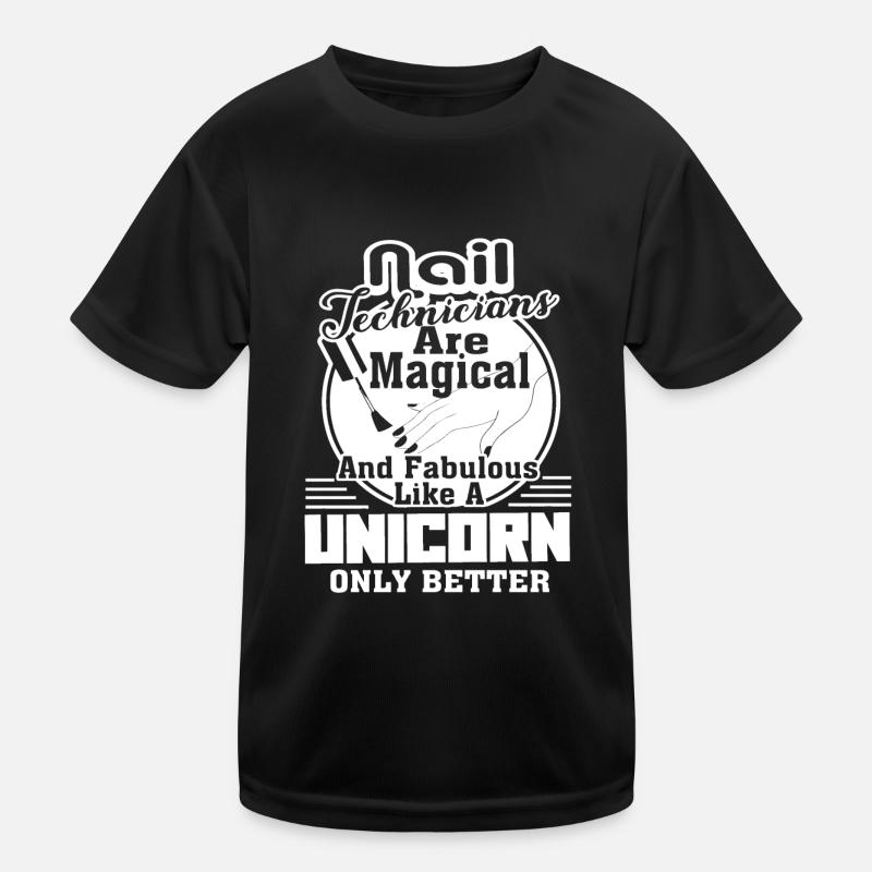 Nail Technician Nail Technician Magical Kids Functional T-Shirt